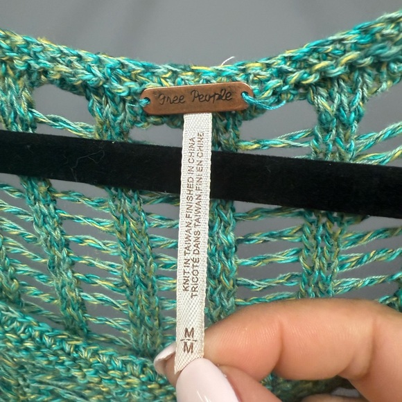Free People Green Knit Sweater - Picture 2 of 4